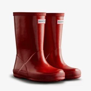Hunter Original First Kids gloss rain boots, toddler size 5